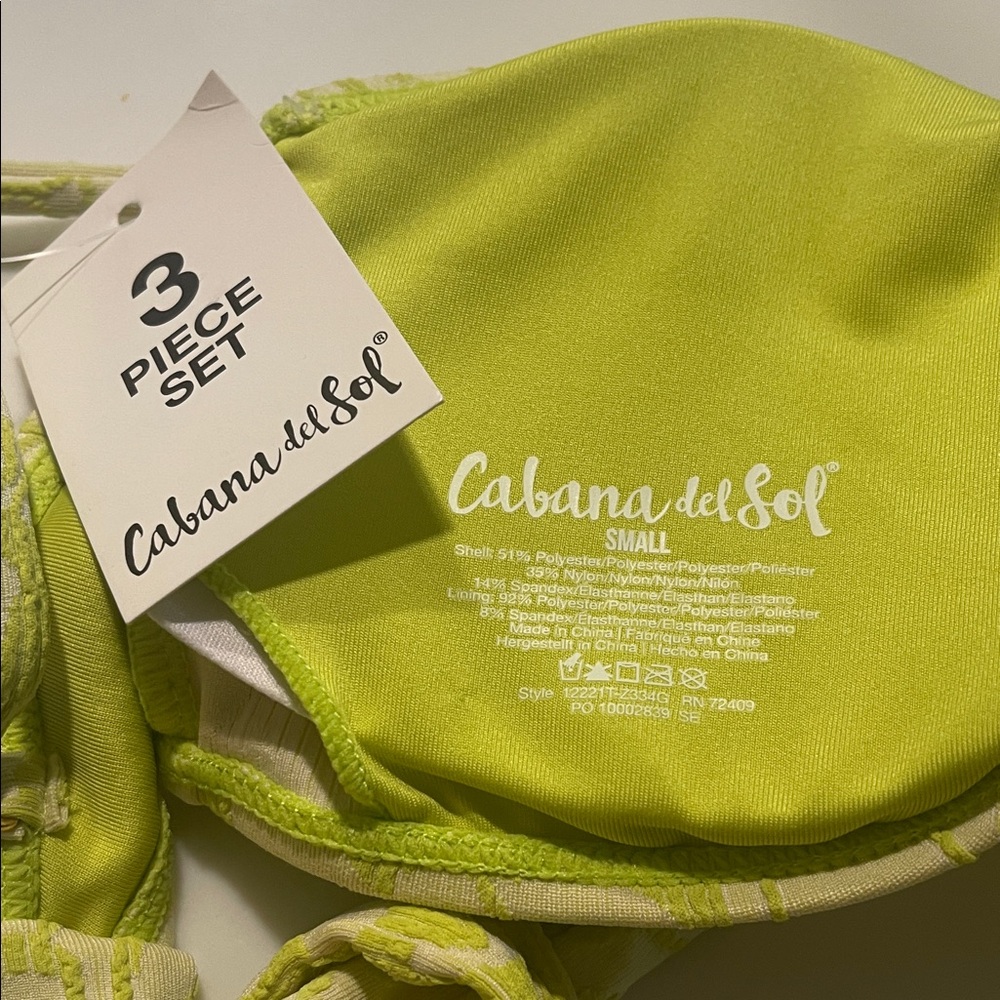 Cabana del Sol 3-Piece Swim Set - Picture 2 of 5